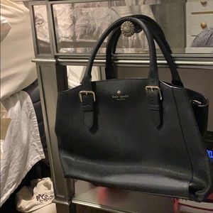 Black Kate Spade leather hand bag/ purse